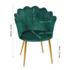 Dressing Chair Armchair Velvet Bedroom Modern Upholstered Green Living Room