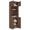 Storage Cabinet Brown Oak 70x42.5x225 Engineered Wood M4K7