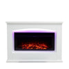34 Inch Electric Fireplace 7 Color LED Light Surround Suite Fire Heater + Remote
