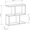 2 Tier Storage End Side Table - Versatile C Table