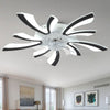 Dimmable Ceiling Fan with LED Light Adjustable Wind Speed Remote Control Bedroom
