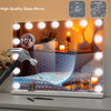 LED Lighted Makeup Mirror Hollywood Vanity Mirror with 15 Diamond Dimmable Bulbs