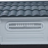 Plastic Pet House Cat Dog Kennel Steel Door Weatherproof Outdoor Animal Shelter