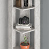 Nati Corner Bookcase – 5-Tier Freestanding Shelf Unit, 161cm High, 11 Colours