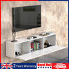 140cm Floating TV Unit Cabinet Wall Mounted TV Stand With LED Lights & Storage