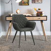 1/2/4/6x Dining Chair Faux Leather Padded Seat Armchair Kitchen Reception Chair