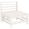LAPOOH 8 Piece Garden Set White Solid Wood Pine,Garden Set,Patio T7L7