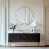 32”Large Round Wall Mirror Gorgeous Accent Vanity Mirror Side Hallway Sofa Scene