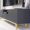 180cm TV Unit I Sideboard Cabinet I Cupboard TV Stand I Grey Gold Carved Doors