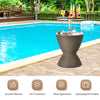 30L Patio Ice Cooler All-weather Cool Bar Table w/ Extendable Tabletop Party