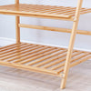 Bamboo Ladder Shelf 4-Tier Plant Stand Storage Rack Wooden Flower Shelf