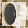 Modern Oval Gold Accent Wall Mirror Mounted Fireplace Hallway Bedroom Bathroom