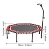 51" 150KG Load Rebounder Mini Trampoline for Adult Exercise w/Adjustable Handle