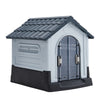 XL Weatherproof Pet House Plastic Dog Kennel Indoor Outdoor Animal Shelter +Door