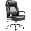Ergonomic Office Chair Heavy Duty Faux Leather Adjustable Height Tilt Home Black