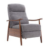 Modern Wooden Frame Recliner Single Sofa Napping Chair Fireside Bedroom Lounger