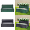 Outdoor Garden Metal Raised Vegetable Planter Flower Trough Herb Grow Bed Box