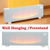 43INCH Freestand/Wall Mounted Electric LED Fireplace Glass Panel 7 Colour Fire