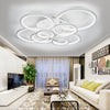 Ring Geometric Design Flush Mount Lighting Fixture Home Ceiling Light Chandelier