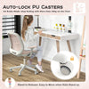 Kids Swivel Desk Chair Ergonomic Children Rolling Study Chair w/Mesh Back