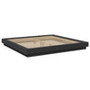 Bulliing Bed Frame with Black 180x200 King Engineered Wood,Platform Bed Y4B8