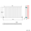 Horizontal Vertical Radiator Flat Panel Oval Column Heating Rad 1800/1600/600