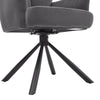 Modern Upholstered Frosted Velvet Swivel Armchair Lounge Chair with Metal Legs