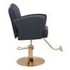 Adjustable Barber Chair Faux Leather Swivel Hydraulic Salon Chairs with Footrest