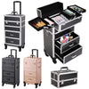 Rolling 4 in 1 Makeup Trolley Beauty Trolley Case w/Drawers Hairdressing Case