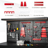 Metal Work Bench Garage Worktable Storage Table W/ Pegboard Shelves & Drawers