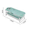 Folding Bathtub Water Tub Adult Children Kids Spa Soaking Sauna SPA Bath Tub Lid