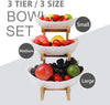 Fruit Basket Bowl 3 Tier Serving Holder Vegetable Snacks Storage Display Stand