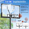 Portable Basketball Hoop with Impact Resistant Backboard