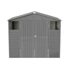 8x5.7ft Metal Garden Shed Galvanised Steel Storage House With Lockable Door NEW