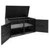 PE Wicker Storage Bin Garden Patio 330L 2-Tier Rattan Deck Box w/Lid-Black