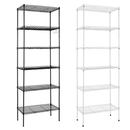 6 Tier Shelving Unit Storage Rack Metal Shelves For Kitchen Living room Office