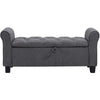 Rolled Armed Stool Shoe Bench Storage Ottoman Pouffe Bed End Rest Seat Footstool