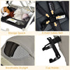Portable Baby Stroller One-Hand Folding Pushchair W/Adjustable Backrest Footrest