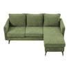 Modern L-Shaped Corner Sofa 3 Seater Lounge Armchair Couch Padded Sleeper Chaise