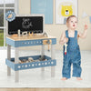 Kids Workbench Toy Large Wooden Tool Bench Toddler Pretend Play Workbench
