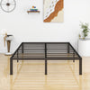 Metal Bed Frame Double Size Bed Platform Bed Base Black 135*190cm Height 45cm