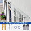 Streamlined Door Canopy Awning Outdoor Porch Window Shade Patio PET Rain Shelter