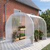 Large Walk-in Greenhouse Poly Tunnel Galvanised Garden Plants Grow Tent 3x2x2m
