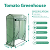 Weatherproof Tomato Greenhouse, Small, 2 KG - 150 x 100 x 50 cm