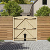 Driveway Gate Wooden Double Gate Pedestrian Side Door Heavy Duty Timber Unit 6FT