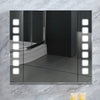 Illuminated LED Bathroom Mirror Cabinet With Demister Sensor Shaver Socket