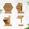 Costway 2-Tier Bamboo Bathroom Storage Cabinet Floor Cabinet w/ Single Door