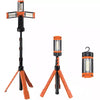 Cordless Emergency Light Rechargeable LED Work Light Tripod Stand Camp Work Site