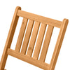 3 Piece Wooden Folding Bistro Set Dining Table and Chairs for Outdoor Patio