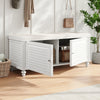 Large White Shoe Rack 2 Door Shoes Storage Cabinet Bench Hallway Ottoman